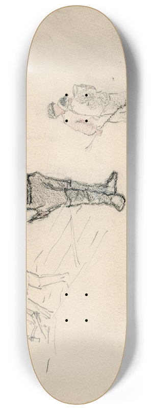 Adolf le Comte - Diverse figuurtjes 8.25 inch art skate deck Adolf le Comte - Diverse figuurtjes 8.25 inch art skate deck