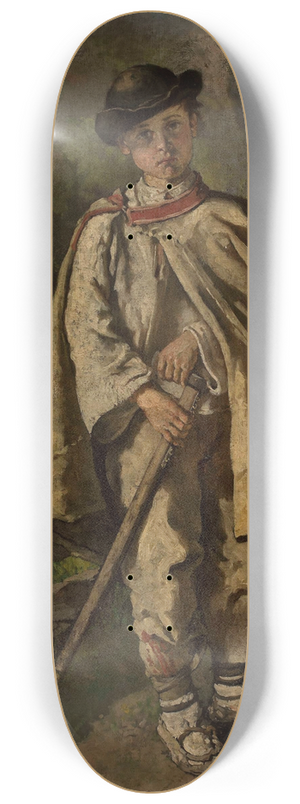 Antoni Gramatyka - Portrait of a Highlander boy 8.25 inch art skate deck Antoni Gramatyka - Portrait of a Highlander boy 8.25 inch art skate deck
