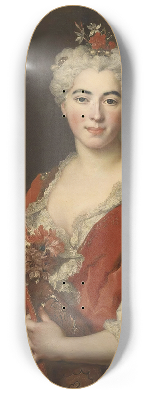 Nicolas de Largillire - Portrait of Marguerite Elisabeth De Largillierre (1701-1756), The Artists Daughter 8.25 inch art skate deck