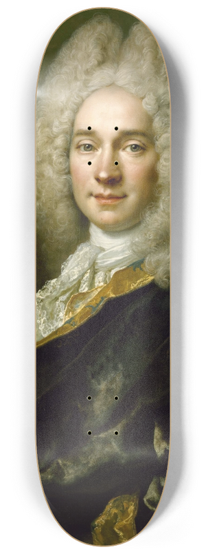 Nicolas de Largillire - Portrait of Pierre Cadeau de Mongazon 8.25 inch art skate deck