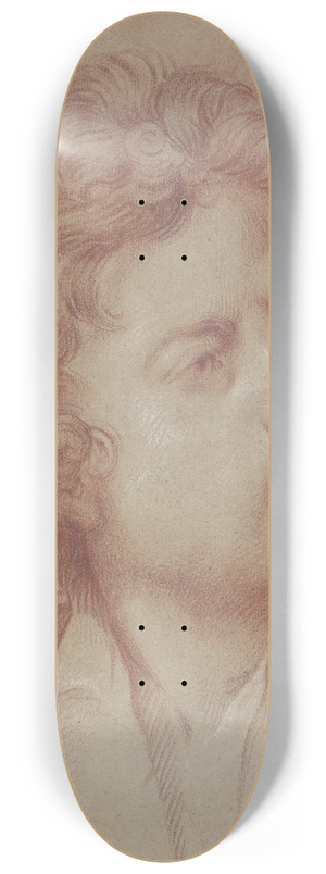 Nicolas Guibal - Kopf eines jungen Mannes nach rechts 8.25 inch art skate deck