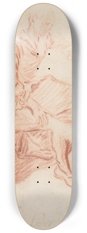 Nicolas Lancret - Lady Seated on a See-Saw 8.25 inch art skate deck