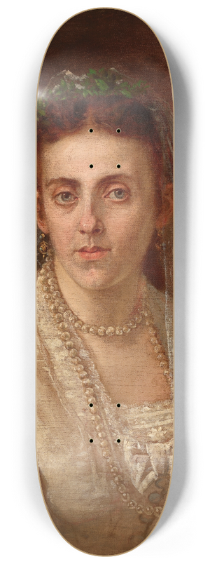 Antoni Kozakiewicz - Portrait of Sydonia Wakulska 8.25 inch art skate deck