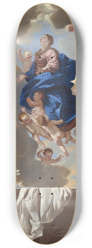 Nicolas Poussin - The Assumption of the Virgin 8.25 inch art skate deck