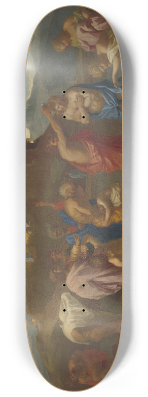 Nicolas Poussin - The Baptism of Christ 8.25 inch art skate deck