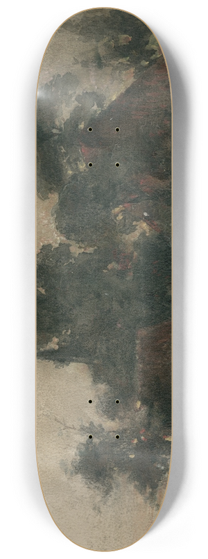 Adolf le Comte - Dorpsgezicht bij avond 8.25 inch art skate deck