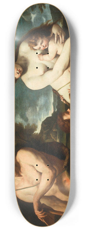 Nicola Vaccaro - Adam and Eve with the Infants Cain and Abel 8.25 inch art skate deck