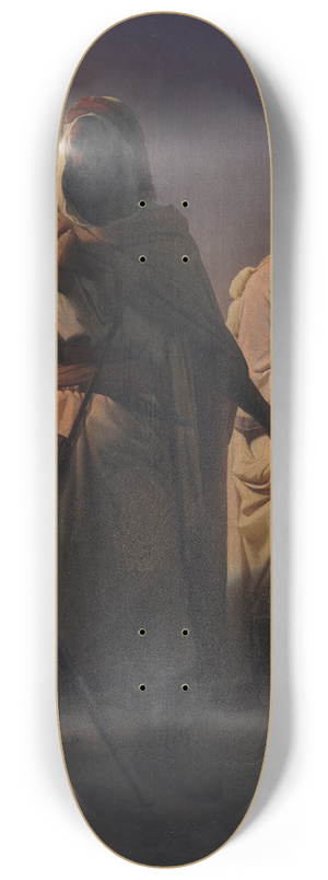 Niels Simonsen - An Arab Family in the Desert 8.25 inch art skate deck
