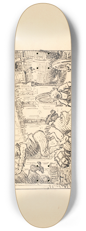 Niels Skovgaard - Den lille Slange 8.25 inch art skate deck