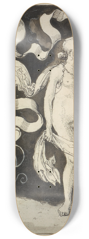 Niklaus Manuel - Female nude 8.25 inch art skate deck