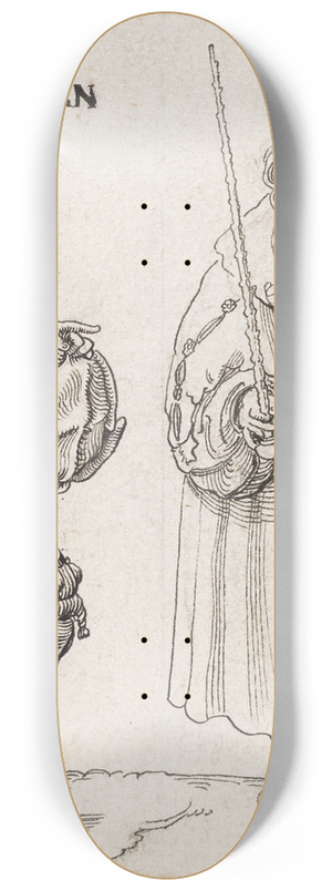 Niklaus Manuel - Rosendorn und Richter 8.25 inch art skate deck