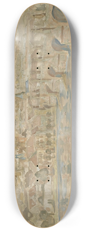 Antonin Prochzka - View Of Prague Castle 8.25 inch art skate deck