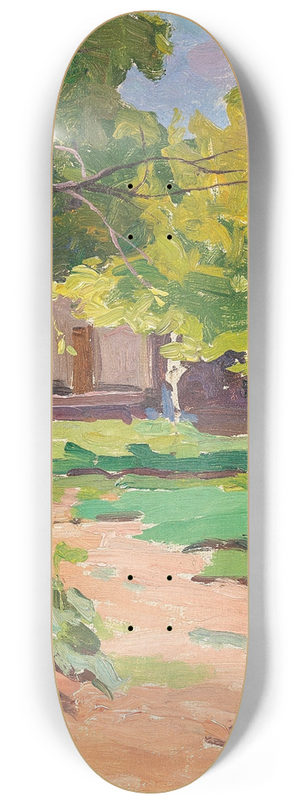 Nikolai Semenovich Samokish - A Summer Garden 8.25 inch art skate deck