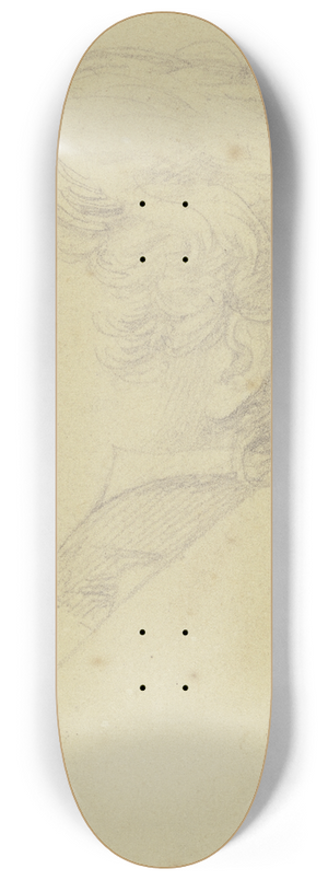 Nikolaus Hoff - Bildnis des Karlsruher Tiermalers Carl Kuntz 8.25 inch art skate deck