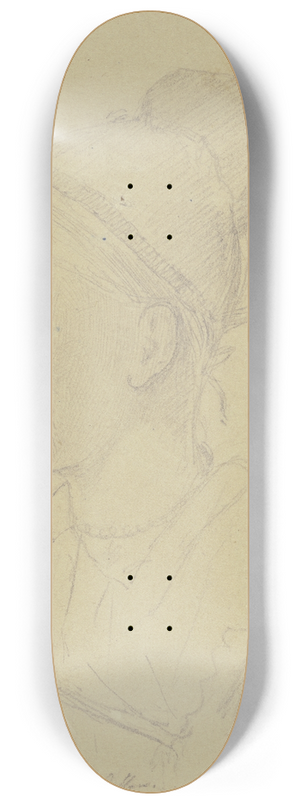 Nikolaus Hoff - Bildnis einer Kellnerin im Salzburger Gasthaus Zum Ochsen 8.25 inch art skate deck