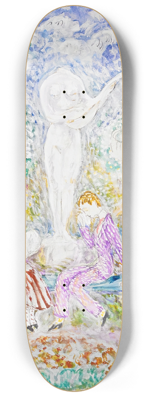 Nils Dardel - Den snderslagna statyn 8.25 inch art skate deck