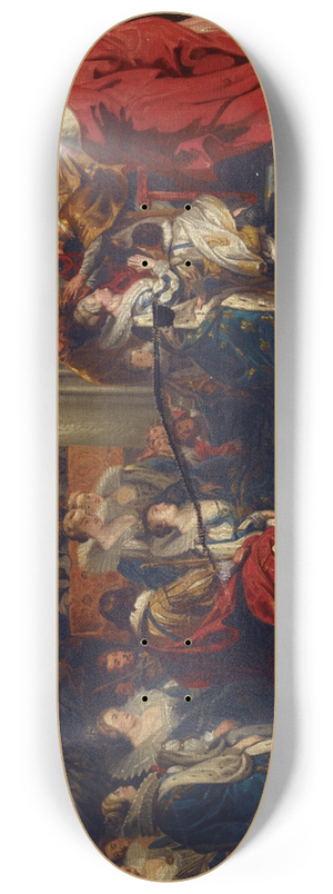 Nils Jakob Olsson Blommr - The Coronation Of Maria De Medici 8.25 inch art skate deck