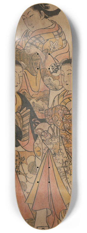 Nishimura Shigenaga - Three Beauties of the Period 8.25 inch art skate deck