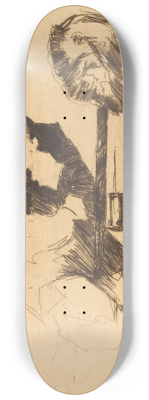 Norbert Goeneutte - The Milliner (La modiste) 8.25 inch art skate deck