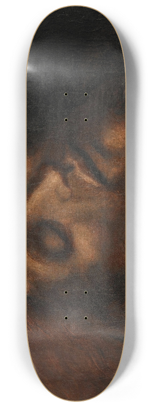 North Italian School - Head of Saint John the Baptist 8.25 inch art skate deck