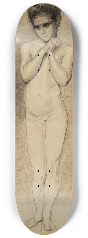 Odilon Redon - Enfant nu 8.25 inch art skate deck Odilon Redon - Enfant nu 8.25 inch art skate deck