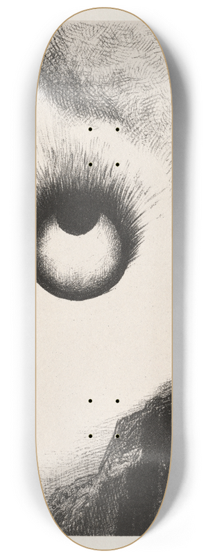 Odilon Redon - Everywhere Eyeballs are Aflame 8.25 inch art skate deck
