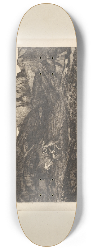 Odilon Redon - Fear 8.25 inch art skate deck