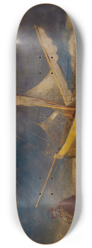 Odilon Redon - Le pcheur alin 8.25 inch art skate deck