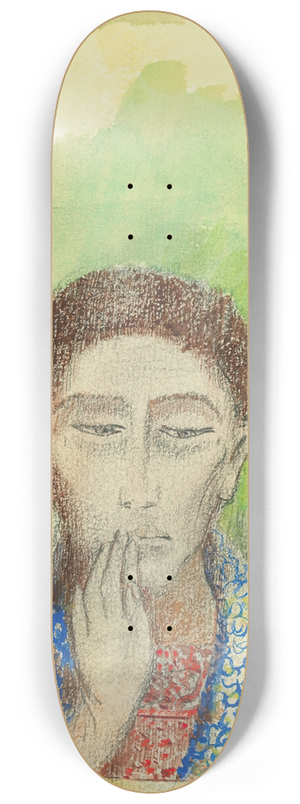 Odilon Redon - Le Silence 8.25 inch art skate deck