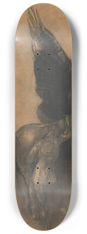 Odilon Redon - Pegasus and Bellerophon 8.25 inch art skate deck