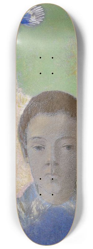 Odilon Redon - Portrait of Ari Redon 8.25 inch art skate deck Odilon Redon - Portrait of Ari Redon 8.25 inch art skate deck