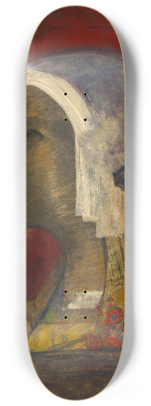 Odilon Redon - Symbolic Head 8.25 inch art skate deck