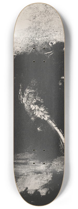 Odilon Redon - The Chimera with Green Eyes Turns, Bays 8.25 inch art skate deck