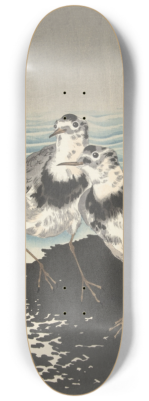 Ohara Koson - Large knot sandpipers 8.25 inch art skate deck Ohara Koson - Large knot sandpipers 8.25 inch art skate deck