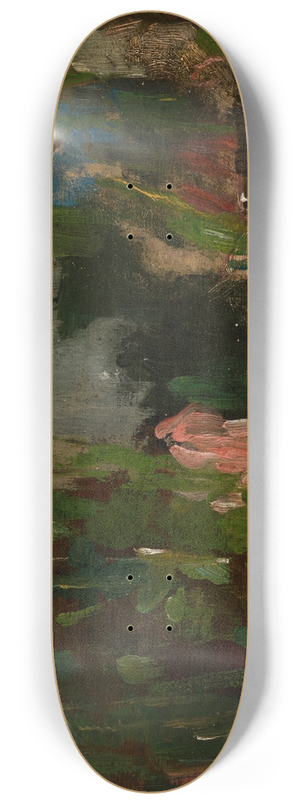 Olga Boznanska - Flowers on a Terrace 8.25 inch art skate deck Olga Boznanska - Flowers on a Terrace 8.25 inch art skate deck