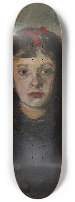 Olga Boznanska - Portrait of a Girl  Zofia Sokoowska 8.25 inch art skate deck Olga Boznanska - Portrait of a Girl  Zofia Sokoowska 8.25 inch art skate deck