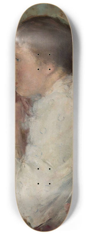 Olga Boznanska - Portrait of a lady in profile 8.25 inch art skate deck
