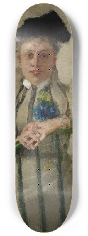 Olga Boznanska - Portrait of Irena Zbigniewicz ne Serda 8.25 inch art skate deck