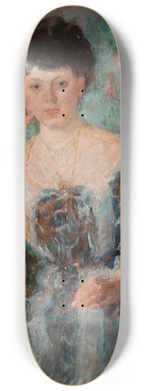 Olga Boznanska - Portrait of Mrs Horain 8.25 inch art skate deck Olga Boznanska - Portrait of Mrs Horain 8.25 inch art skate deck
