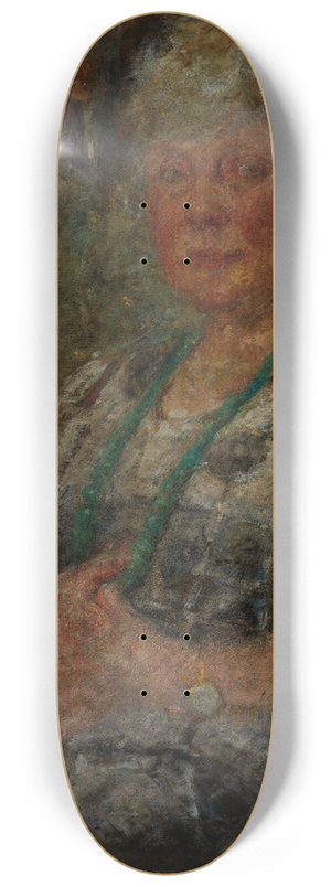 Olga Boznanska - Portrait of the Painter Thomasson 8.25 inch art skate deck