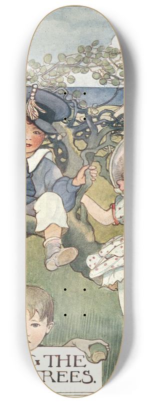Olive Allen - Among the Fruit Trees 8.25 inch art skate deck