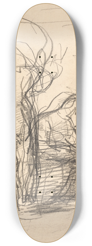 Oluf Hartmann - Skitse til Ddalus og Ikarus 8.25 inch art skate deck