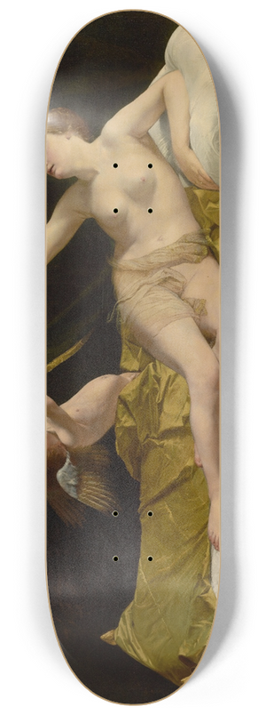 Orazio Gentileschi - Dana and the Shower of Gold 8.25 inch art skate deck