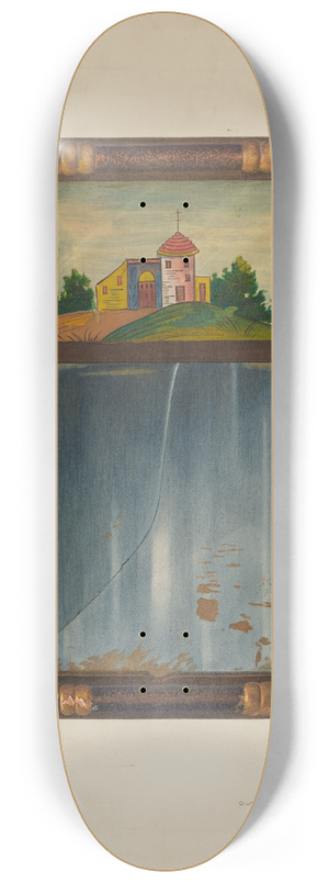Oscar Bluhme - Painted mirror 8.25 inch art skate deck