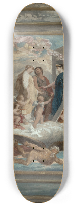 Oscar-Pierre Mathieu - Allgorie du mariage 8.25 inch art skate deck