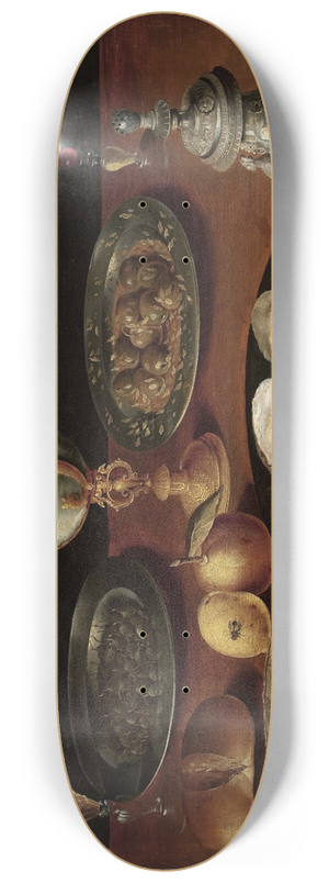 Osias Beert the Elder - Tableware 8.25 inch art skate deck Osias Beert the Elder - Tableware 8.25 inch art skate deck