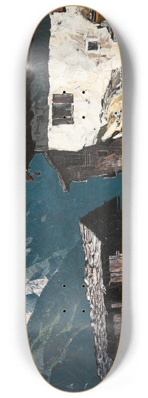 Oskar Mulley - Bauernhof im Hochgebirge 8.25 inch art skate deck