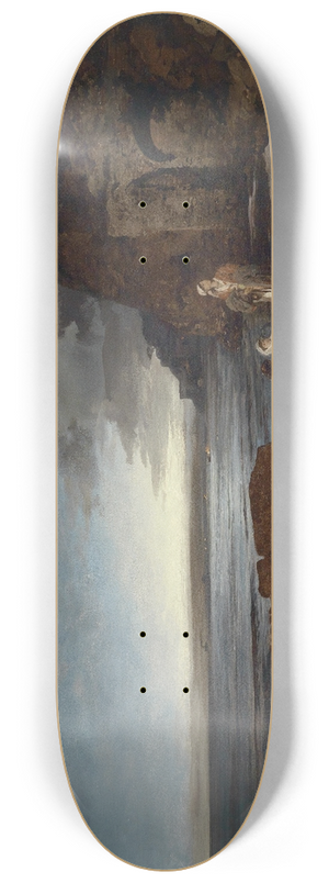 Oswald Achenbach - Abend an der Kste 8.25 inch art skate deck