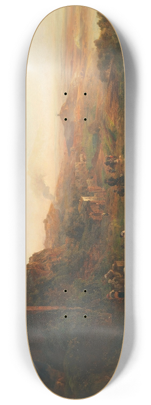 Oswald Achenbach - Abendstimmung in den Albaner Bergen 8.25 inch art skate deck