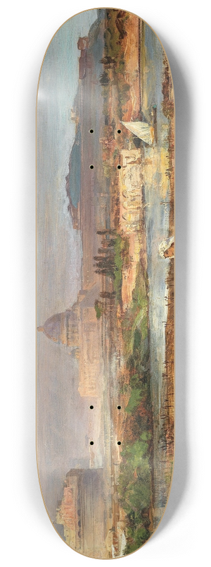 Oswald Achenbach - At the Gates of Rome 8.25 inch art skate deck